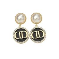 ราคา Fashion Angel Girl ต่างหูมุกงานฝีมือพลอยเทียมฝังตัวอักษร C สีทองต่างหูตุ้มหูสำหรับนักเรียนแฟชั่นสไตล์วินเทจของขวัญวันเกิด (20460535058)