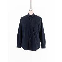 ราคา uniqlo เสื้อเชิ้ตแขนยาวสีกรม กระดุมหน้า มีช่องกระเป๋าหน้า ป้ายแบรนด์ระบุไซส์ L Preloved (20614444334)