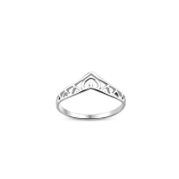 ราคา Silver thai Jewelry แหวนหัวใจเจ้าหญิงเงิน 925 925 silver princess heart ring (20445236080)