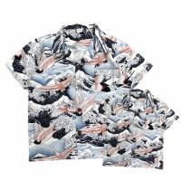 ราคา เสื้อฮาวายครอบครัว ลายนกคลื่น (20447760589)