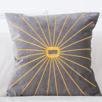 ราคา Luxury Pillow Cover Embroidered Yellow Pillow For Living Room Sofa Velvet Cushion Cover Nordic Home Decor Blue Green New Thickened Cushion Cover (20176290314)