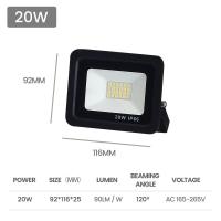 ราคา ถนนปาร์คสนามกลางแจ้ง IP66ไฟ LED อัตโนมัติ10W 20W 30W 50W 100W ความสว่างสูงไฟสปอร์ตไลท์กันน้ำ (20025065776)