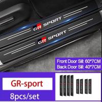 ราคา Car door sill side pedal scratch sticker Trunk protection carbon fiber thickened leather sticker for Toyota GR sport VIos Yaris Corolla Cross Wish Revo CHR Avanza Fortuner Rush (18284216236)
