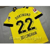 ราคา New 2022 เสื้อทีม ดอทมุน เหย้า Dortmund Home 2022 22 BELLINGHAM และอาร์มบุนเดสลีก้า ครบชุด (15197527818)