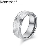 ราคา Kemstone แหวนทังสเตนผู้ชายแหวนสุภาพบุรุษชุบทองเงินสีดำแหวนเหล็กของขวัญ (20780738856)