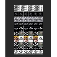 ราคา Got7 รวมสัญลักษณ์ สติ๊กเกอร์ติดเล็บลอกลายน้ำ ลาย Got7 (14532810903)