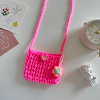 ราคา กระเป๋าถัก กระเป๋าสะพายข้าง กระเป๋าใบจิ๋ว กระเป๋าน่ารัก mini crochet bag รุ่นมีดอกไม้ พร้อมส่ง มาใหม่เข้าเพิ่ม 8 สี (19408856560)