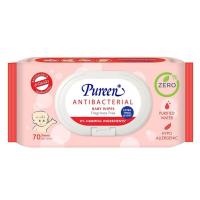 ราคา เพียวรีน ทิชชู่เปียก ผ้าเปียก เบบี้ไวพส์ 7080 แผ่น PUREEN Baby Wipes pop up pack 70 80sheets pack (4967180679)