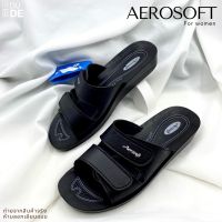 ราคา 2103 รองเท้าแตะ แบบสวม Aerosoft แอโร่ซอฟ รองเท้าผู้หญิง เบอร์ 36 41 พร้อมส่ง มีเก็บปลายทาง (4210558803)