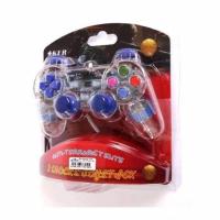 ราคา Oker 2 Shocks joystick รุ่น U 707 สีน้ำเงิน ใส (555898702)
