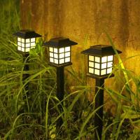 ราคา Solar Garden Lamp Lawn Lamp Decorative Lamp Small Palace Grid Lamp Outdoor Waterproof Lamp Ground Plugged Light Garden Small Night Lamp (14689789211)
