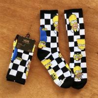 ราคา New stock Un Socks Vans checkerboard Skateboard Socks Fashion Socks Towel Bottom (16486348640)