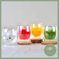 ราคา แก้ว2ชั้น แก้วสองชั้น แก้ว แก้วใส แก้วน้ำ แก้วน่ารัก รักษาอุณหภูมิ 280ml ลายน่ารักๆ น้องหมี น้องแมว น้องเป็ด ของใหม่ ร้าน PP702 (4298386324)