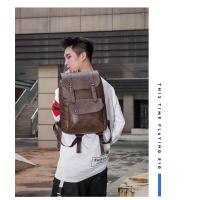 ราคา กระเป๋าเป้หนัง pu กันน้ำ กระเป๋าเป้สะพายหลัง กันน้ำ สไตล์เกาหลี สำหรับผู้ชาย กระเป๋าเป้ใสโน๊ตบุ๊ค Laptop Backpack กระเป๋าเป้ (9802655690)