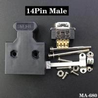 ราคา DIY SCSI Connector CN 14 20 26 36 50 Pin Male Female Socket Connector Servo Receptacles Header Gold Plated Contact Wire Solder (17314593402)