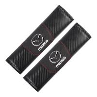 ราคา Ciscos หนัง ปลอกเข็มขัดนิรภัยรถยนต์ คาร์บอนไฟเบอร์ ที่หุ้มเข็มขัดนิรภัย ของแต่งภายในรถยนต์ สำหรับ Mazda 2 CX3 3 CX8 CX5 BT50 CX30 CX 3 MX5 323 RX7 RX8 (19466382954)
