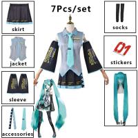 ราคา คอสเพลย์คอสเพลย์เครื่องแต่งกายคอสเพลย์ชุดอนิเมะผู้หญิง Hatsune Miku คอสเพลย์ทั้งชุดชุดคอสเพลย์หญิงเครื่องแต่งกายวันฮาโลวีนผู้ใหญ่สำหรับผู้หญิง (19719901352)