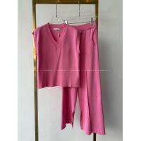 ราคา เซตไหมพรม 2 ชิ้น เสื้อแขนกุด กางเกงขายาว VSHOP (18006199040)