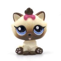 ราคา LPS CAT Rare Littlest pet shop Toys Mini Stands Short Hair Kitten Old Figures Collection Original Bobble head toys (20562455610)