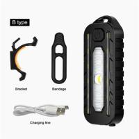 ราคา 2024New ไฟตำรวจฉุกเฉิน Led ในตัวขนาด800มิลลิแอมป์ชั่วโมงแบตเตอรี่ลิเธียมกันน้ำชาร์จไฟได้มองเห็นไฟท้ายจักรยานอุปกรณ์เสริม (21212118253)