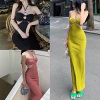 ราคา Spaghetti strap body Dress With Cute Waist Hollow Out Extremely MAI PHUONG BUI Hugging form (16521989240)