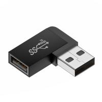 ราคา ที่เป็นมุมลงต่อเพิ่มอีก90องศา USB3 0ตัวผู้ ตัวเมียอะแดปเตอร์สำหรับแล็ปท็อปเครื่องแปลงสายพ่วงชาร์จ USB PC (19341901043)