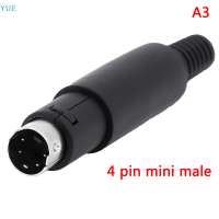 ราคา Lowest price YUE Mini DIN PLUG SOCKET CONNECTOR 3 4 5 6 7 8 PIN CHASSIS CABLE MOUNT MALE FEMALE (19614230296)