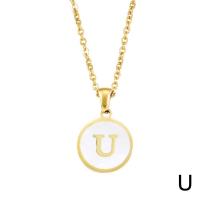 ราคา แฟชั่นสร้อยคอตัวอักษร A Z สร้อยคอจี้ตัวอักษรสแตนเลสผู้หญิงผู้ชายเครื่องประดับของขวัญ K7S0 (20820889163)