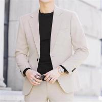 ราคา ชุดสูทผู้ชาย สีดำ สีกากี สูทสีทึบแบบใส่สบายๆ สูทสลิมสไตล์เกาหลี เสื้อสูททางการ สูทผู้ชายเท่ห์ (19904096166)