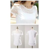 ราคา เสื้อชีฟองแขนสั้นฤดูร้อนระบายอากาศสีทึบแขนสั้นเสื้อลูกไม้เย็บหลวมตาข่ายผู้หญิงขายส่งผ้าที่สะดวกสบาย (13904519693)