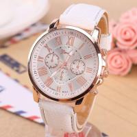 ราคา Fashion Geneva Women Watch Simplified Elegant Leather Strap Quartz Watches for Ladies (16555231580)