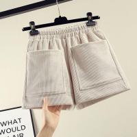 ราคา กางเกงขาสั้นผ้าลูกฟูกเอวสูงใหม่กางเกงขาม้ากางเกงลำลองอเนกประสงค์เกาหลีขนาดใหญ่หลวม (18989341793)