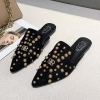 ราคา 35 39แฟลตหัวเข็มขัดตัวอักษรพลอยเทียมปลายแหลม (20790834511)