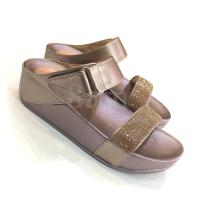 ราคา 8am รองเท้าเพื่อสุขภาพ รองเท้าแฟชั่น แตะสวม2ตอน ปรับระดับความยาวตอนหลังได้ด้วยเมจิกเทป ประดับด้วยอะไหล่เพชร FF2104 เล็กกว่าปกติ1ไซส์ (20068407091)