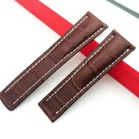 ราคา Genuine Leather Watch Bracelet For Breitling Strap Watch Accessories SUPEROCEAN AVENGER NAVITIMER Watch Strap Watch Band Belt (16766890616)