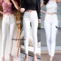 ราคา กางเกงยีนส์ทรงสกินนี่ขาเดปสีดำ สีขาว พร้อมส่ง (15318652499)