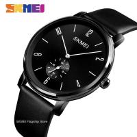 ราคา SKMEI นาฬิกาแฟชั่นผู้ชายควอตซ์ธุรกิจเรียบง่ายหนังนาฬิกากันน้ำนาฬิกาข้อมือสบายๆสำหรับผู้ชาย1398 (14295390635)