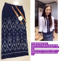 ราคา ชุดเสื้อไหมหม่อนแถบผ้าฝ้ายทอมืออัดผ้ากาวทั้งตัว ผ้าถุงผ้าฝ้ายย้อมครามอัดผ้ากาว (16073500089)