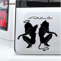 ราคา สติ๊กเกอร์สะท้อนแสง Angel Devil Pattern Decals Fun Motorcycle Car Stickers1 สินค้าคงคลัง (15852805400)