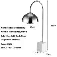 ราคา HJKJ stainless steel Infrared Lamp บุฟเฟ่ต์ ร้านอาหาร ไฟอุ่นอาหาร สแตนเลส โคมไฟอุ่น โรงแรม โคมไฟอุ่นอาหาร (21209390495)