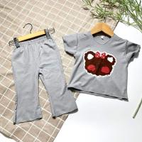 ราคา ชุดเซทขาม้า ชุดเด็กผ้าเรย่อน เสือแขนสั้นกับกางเกงขาม้า 14สี (20935027080)