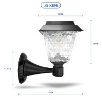 ราคา Solar cell โคมไฟสนาม โคมปักดิน โคมไฟหัวเสา โซล่าเซลล์ โคมไฟติดผนัง ไฟปักสวน LED 2แสงในโคม (16437078592)