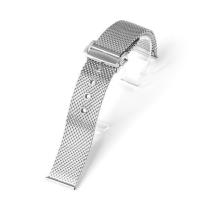 ราคา 20mm 22mm Metal Thicker Mesh Watch Band for Omega 007 HEIMDALLR Seamaster Luxury Bracelet Brushed Silver Stainless Steel Strap (19918696075)