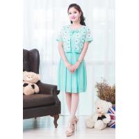 ราคา ชุดเดรสสีเขียวอ่อน (7341256459)