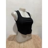 ราคา เสื้อกล้ามครอปคอเหลี่ยม ขอบเว้า เอวลอย ผ้าร่อง เสื้อกล้ามคอเหลี่ยม ขอบเว้า เอวลอย (19317222050)