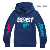 ราคา Mr Beast เสื้อกันหนาวมีฮู้ด Lightningเสื้อสเวตเตอร์มีฮู้ดแขนยาวพิมพ์ลายแมวสำหรับเด็กผู้ชายเด็กผู้หญิงเสื้อกันหนาวลำลอง1210XX (9884451578)
