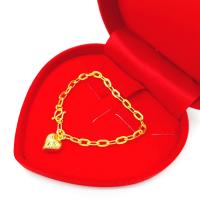 ราคา สร้อยข้อมือผู้หญิง หุ้มทอง ไม่ลอกไม่ดำ หนัก1บาท ลายโซ่ฝรั่ง ยาว7นิ้ว ทองเคลือบแก้ว สร้อยข้อมือทองปลอม เหมือนจริงที่สุด (17447961209)