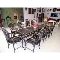 ราคา ชุดสนามอัลลอยด์ 10 ที่นั่ง สีดำเขียนทอง เฟอร์นิเจอร์สนาม เฟอร์นิเจอร์กลางแจ้ง ชุดโต๊ะกาแฟ โต๊ะทานอาหาร ไม่ขึ้นสนิม (13329348004)