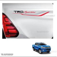 ราคา สติ๊กเกอร์ ลาย TRD Sportivo ใส่ รีโว้ toyota hilux REVO sticker trd sportivo toyota hilux revo 2 ชิ้น ซ้าย ขวา (345470346)