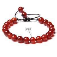 ราคา Multicolor Women men Natural 8mm stone beads charm Braid Bracelet Adjustable Amethysts agates Stone Beads Healing Woven Bracelet (19886262396)